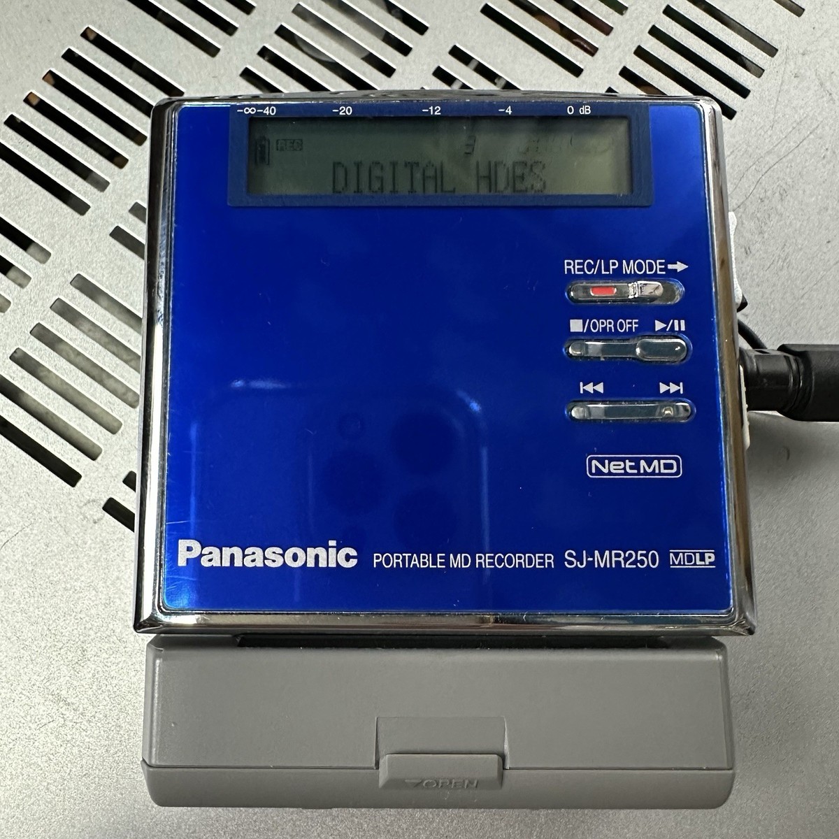 Panasonic SJ-MR250-A Portable MD Recorder Tested Working | eBay