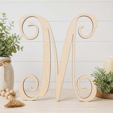 Wooden Letters Large 18"X16" Unfinished