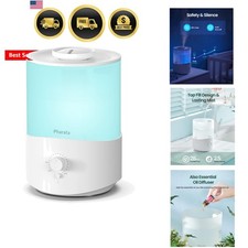 Humidifiers for Bedroom Large Room, 2.5L Cool Mist Humidifier with Essential ...