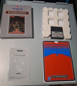 Starhawk vectrex, C.I.B. new repro box, manual and overlay original included