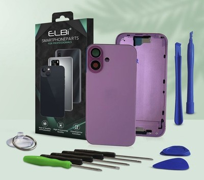 Backcover für iPhone 16 / Pro / Max / Plus / E /  Gehäuse Rückseite Glas Frame
