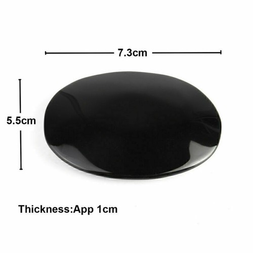 Large Black Obsidian Oval Palmstone Crystal Gemstone Scrying Stone Healing NEW - Picture 2 of 6