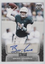 2020 Leaf Draft Auto Brian Lewerke #BA-BL1 Auto un2
