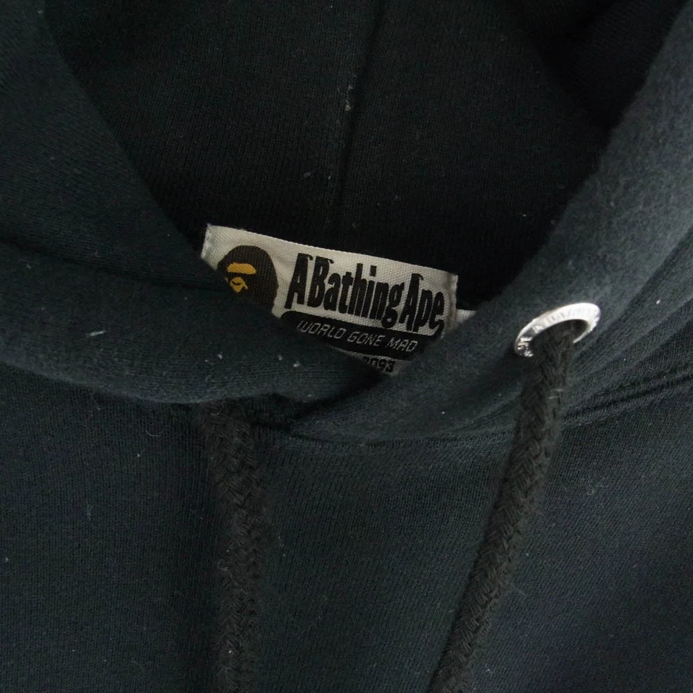A BATHING APE (BAPE) Felpa con cappuccio maglione A Bathing Ape USS patch logo nero L
