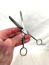 Vintage F.W. ENGELS, Solingen Germany Barber Scissors 7" THINNING SHEARS