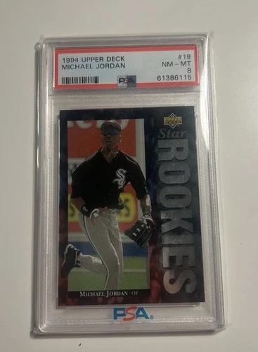 Upper Deck 1994 Michael Jordan #19 Star Rookie PSA 8 Chicago White Sox Baseball