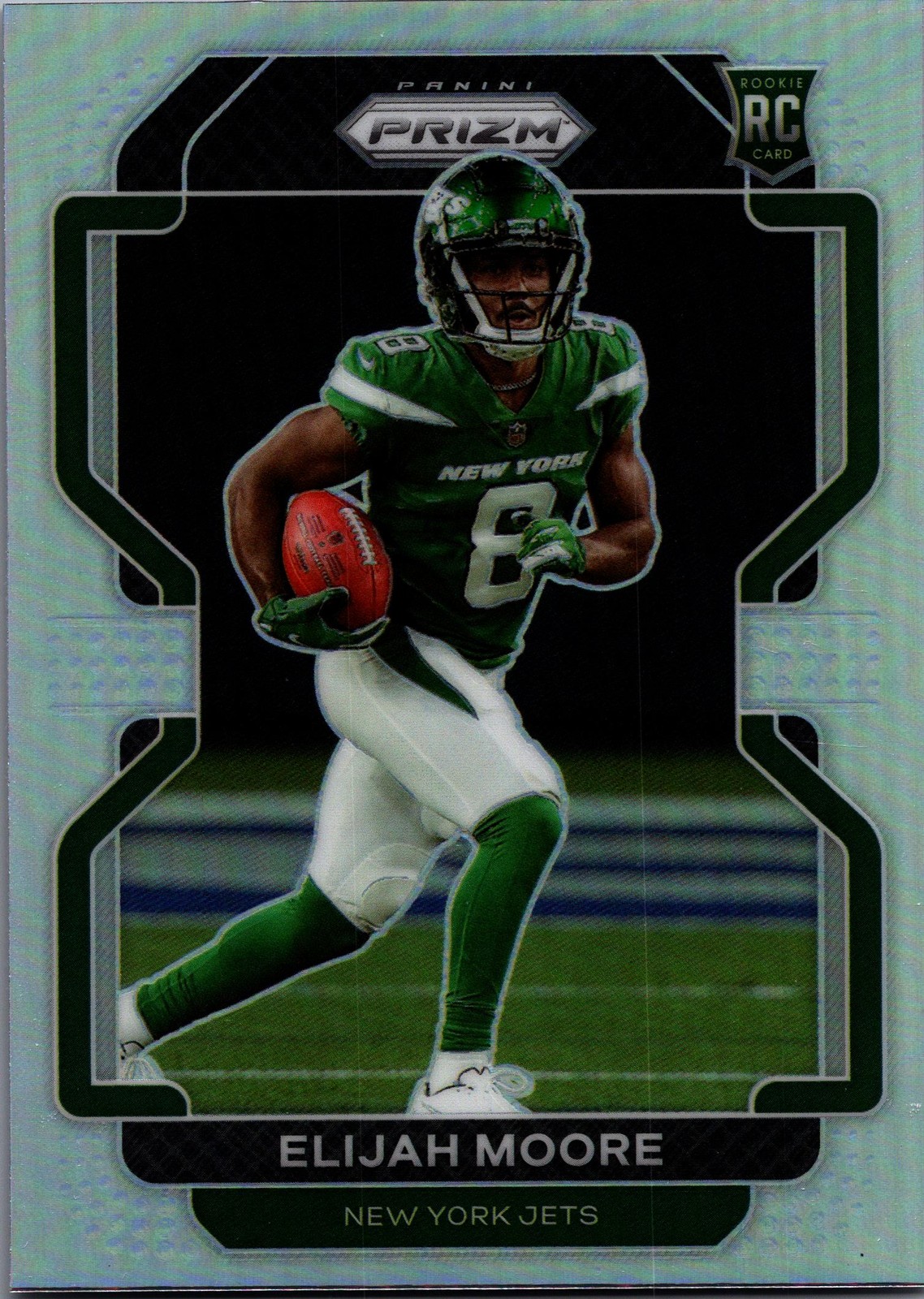 2021 Panini Prizm #346 Elijah Moore Silver