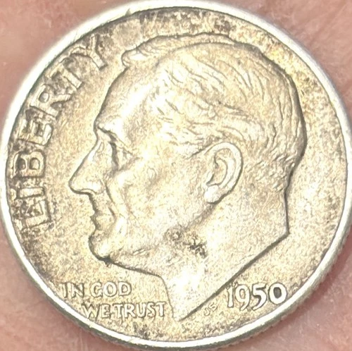 1950 Roosevelt Dime - Buffalo nickel no date