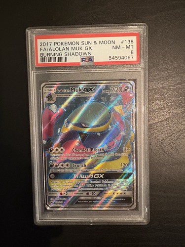 Alolan Muk-GX graded PSA 8 for sale on eBay