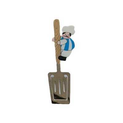 Vintage Chef Spatula Magnet 90s Y2K Blue White Chef Coat Cook Grill Dad Kitchen
