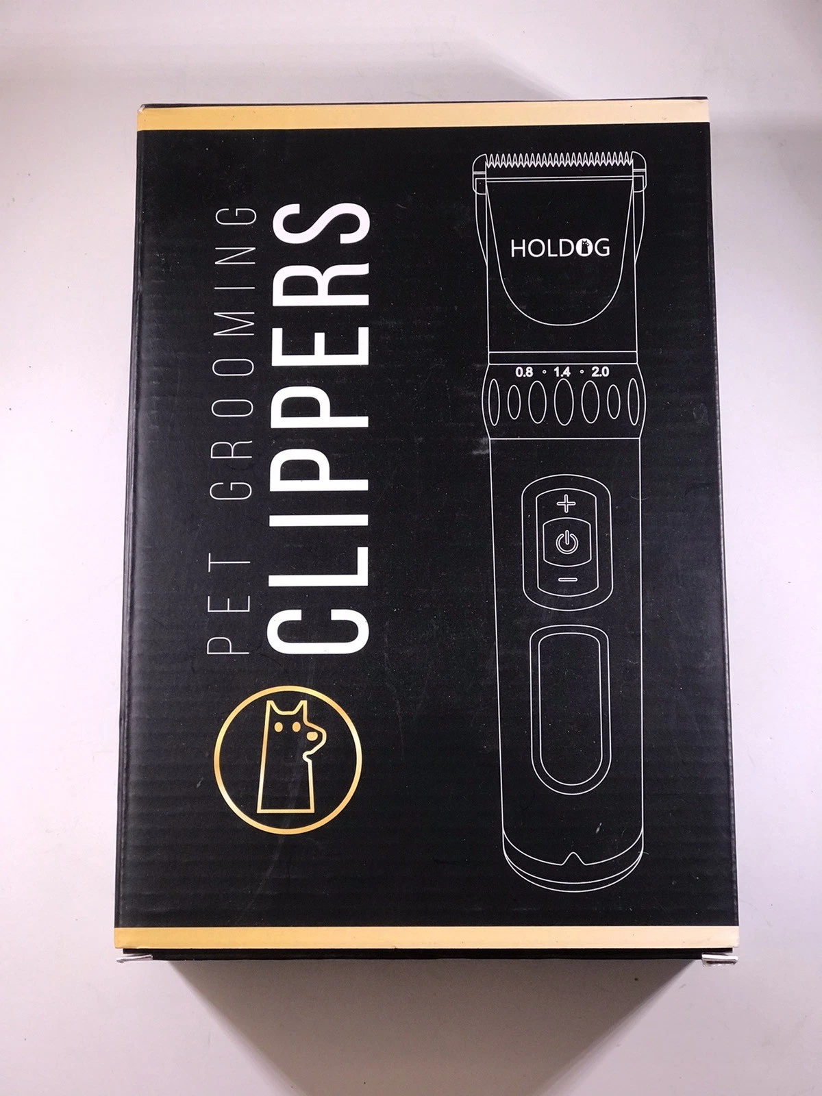 HOLDOG, Pet Grooming Clippers, Cordless & Rechargeable, 4 Comb Attachments