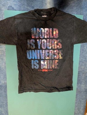 DGK Dirty Ghetto Kids Men's Large T-Shirt World Is Yours Universe is Mine Medium