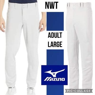 NWT Mizuno Adult Baseball Pants Long White Premier Pro 350307 Size Mens Large