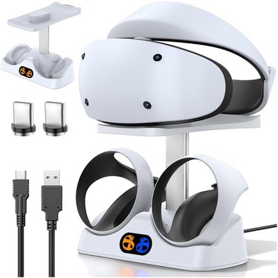 Controller Charging Dock for PS5 VR2, PSVR 2 Charging Station with VR Headset...