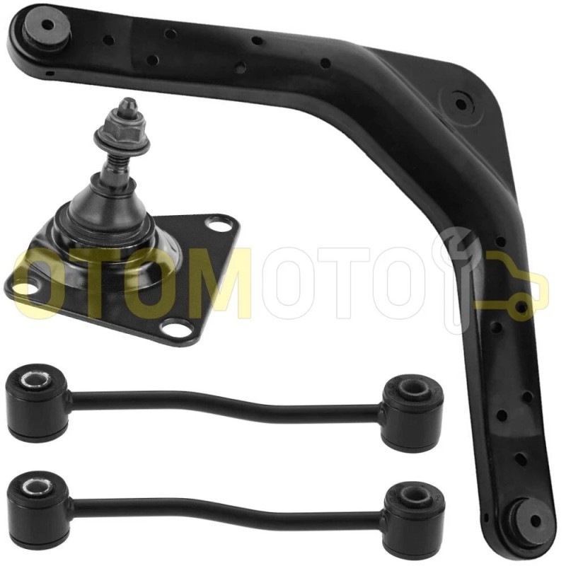 Bras de suspension pour Jeep Grand Cherokee II WJ WG de 1999 à 2004 avec rotule en acier forgé