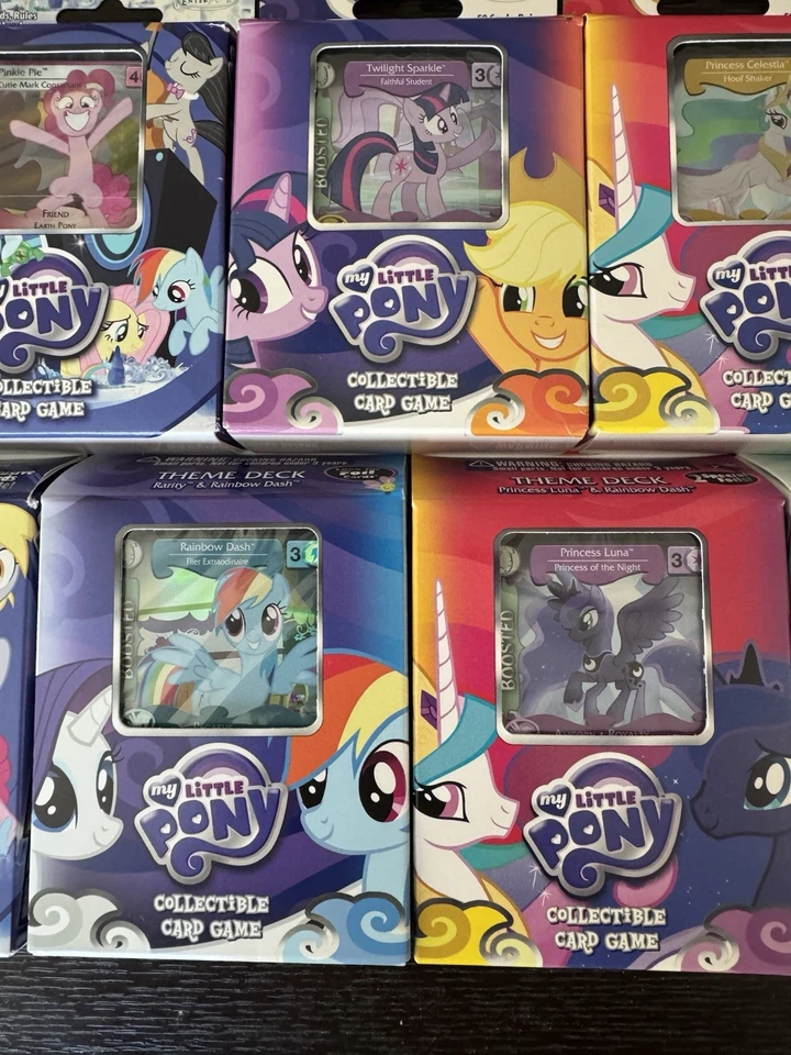 Lote de 7 barajas temáticas My Little Pony CCG (más extras) nuevas selladas Foto 3 de 4