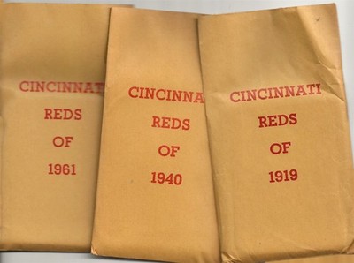 APBA GREAT TEAMS 1919 REDS,1940 REDS, & 1961 REDS 20 CARDS EACH TEAM