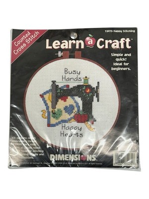 Dimension Cross Stitch Hoop Kit for Beginners Busy Hands Happy Hearts Country