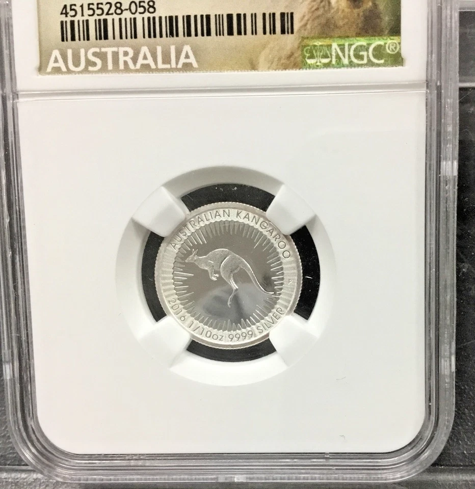2016-P Australian Kangaroo Silver 1/10 oz  NGC PF70 ULTRA CAMEO ~ KANGAROO LABEL - Image 3 of 4
