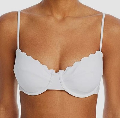 Ramy Brook Womens' White Leyla Underwire Bikini Top Swimwear Size S