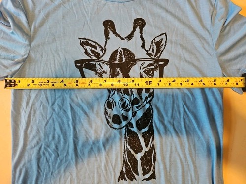 Funny Humor Tshirt, Giraffe, XL, 100% Cotton - Imagen 3 de 5