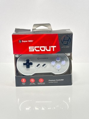 Hyperkin Scout Premium Wired Controller for Super Nintendo SNES Gray