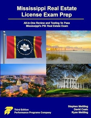 Mississippi Real Estate License Exam Prep by Stephen Mettling