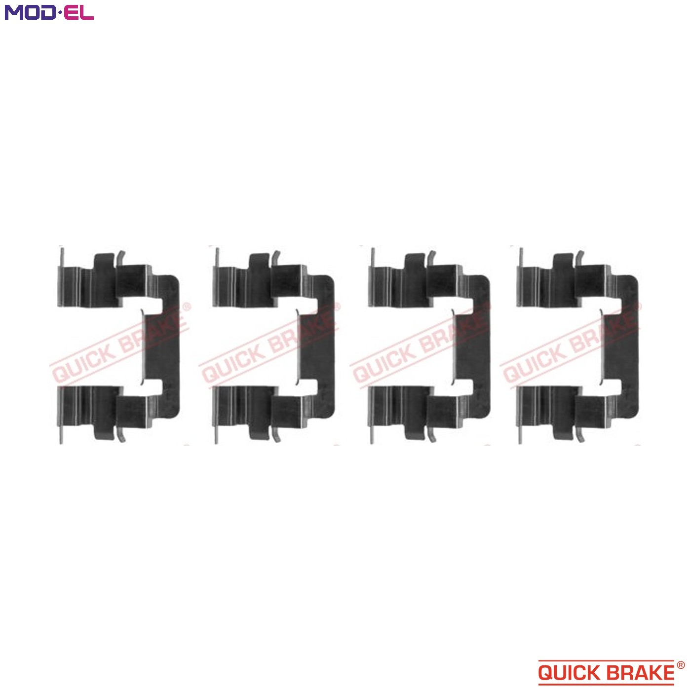 Front QUICK BRAKE 109-1278 Accessory Kit, disc brake pad for HONDA,NISSAN - Image 6