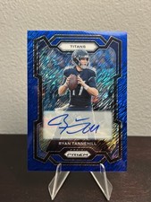 2023 Panini Prizm - #290 Ryan Tannehill Blue Shimmer Prizm Auto /25