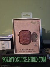 Delias case cover for Apple AirPods pink diamond style case Nib Pink Clip