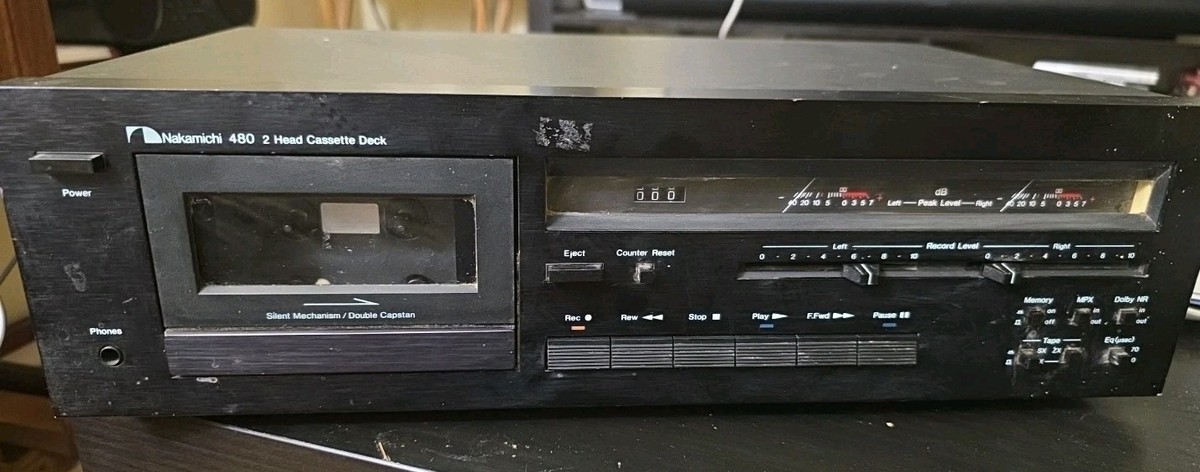Nakamichi 480 2 Head Cassette Deck 実動品 Nakamichi 480 2 Head Cassette Deck. For Parts Or Repair