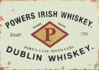 Tin Metal Signs Home Décor 8x12 Vintage Power Irish Whiskey Aluminum Wall Decora