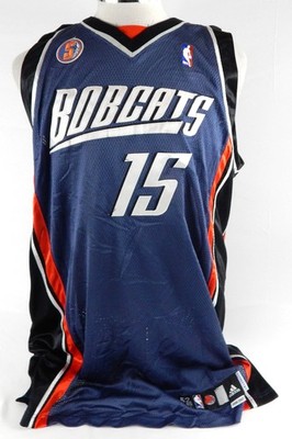 2006-07 Charlotte Bobcats Ryan Hollins #15 Spiel Ausgegeben Blau Trikot 5 Patch