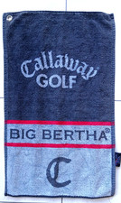 Big Bertha Golfhandtuch schwarz grau Rarität Selten