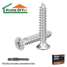 3mm 4mm 5mm 6mm POZI COUNTERSUNK CHIPBOARD SCREWS WOOD SCREW A2 STAINLESS STEEL