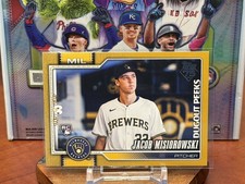 2026 Topps Series 1 Celebration Jacob Misiorowski Dugout Peeks SSP Gold  /50