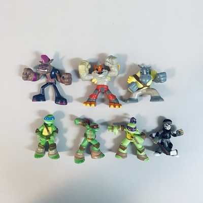 TMNT Teenage Mutant Ninja Turtle Half Shell Heroes Lot of 7 Mini Figures