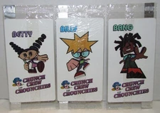  Cap'n Crunch Crunch Crew Stickers: Betty, Billy & Bang, MIP , Canadian only