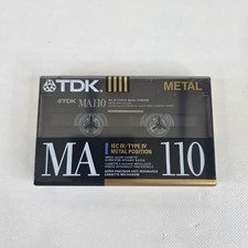 TDK MA110 Metal Bias Type IV Blank Cassette T...