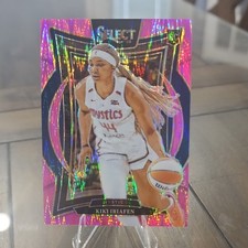 2025 WNBA Select Kiki Iriafen Washington Mystics Pink Flash Prizm #91