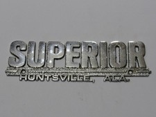 Vtg Superior Amc-jeep Huntsville Alabama Metal Dealership Badge Emblem Tag Al