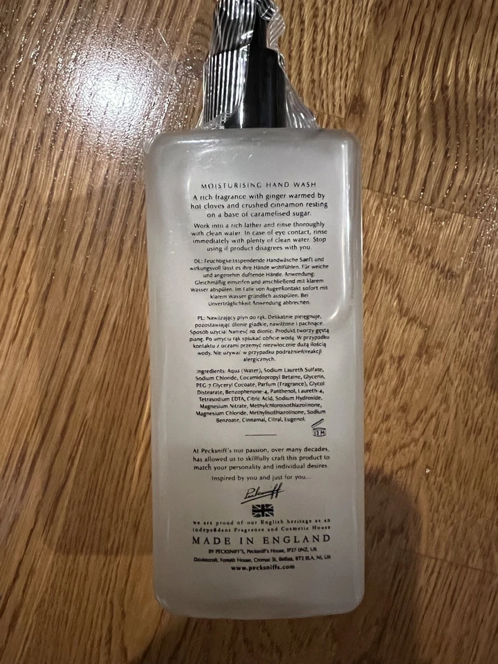 Pecksniff's Hand Wash -Lot of 2- Peppermint & Sugar Plum/Festive Spice - NEW   - Image 3 of 4