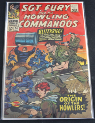 Sgt. Fury & His Howling Commandos 34 Origin of the Howlers Blitzkrieg VG Comic