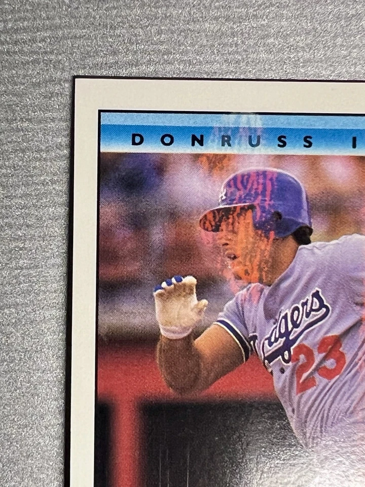 1 в своем роде ошибка. 1992 Donruss бейсбол #16 Эрик Каррос ошибка карта «без точки» красный - Изображение 2 из 4