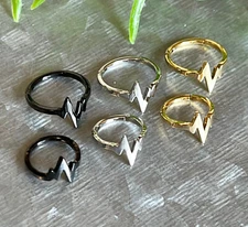 1pc Heartbeat Hinged Segment Ring Hoop Helix Daith Septum 316L Surgical Steel