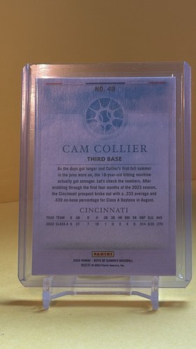2024 Panini Boys of Summer Baseball Cam Collier /275 - Picture 2 of 2