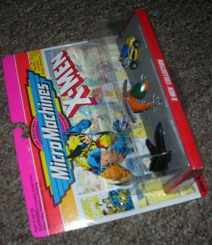 Galoob Micro Machines X-Men Collection 3 PK 1993 MARVEL 5+ CARDED - Bild 2 von 4