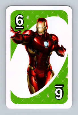 Disney 100th Anniversary UNO - Iron Man - Green - Card - Collectible