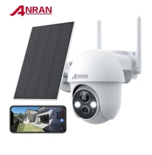 2k Solar Security Camera With Spotlight 360 View