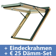 FAKRO Konzern Dachfenster mit Klappfunktion und Dauerlüftung +€25 Dämmset GRATIS